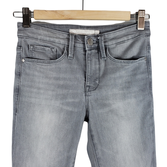 Athleta Grey SCULPTEK Skinny Jeans Tights Grey Wash Movement Size 2P - Picture 9 of 15